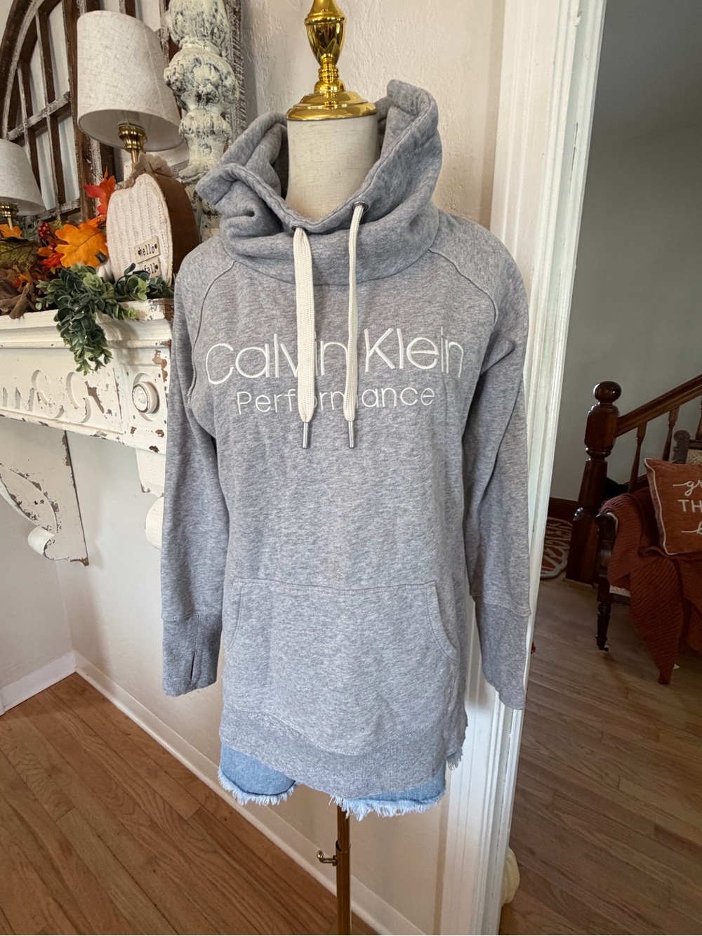 Calvin Klein Gray Sweatshirt Performance Pullover Sweater
